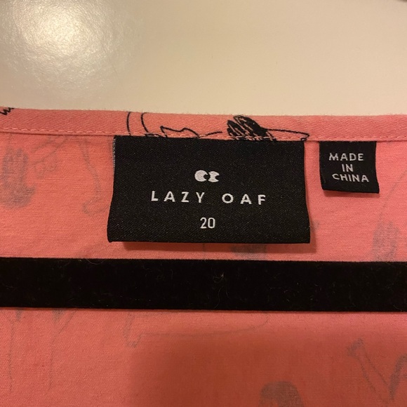 Lazy Oaf Pink Ladies Button-Down Dress - Picture 4 of 5